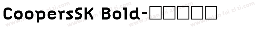CoopersSK Bold字体转换